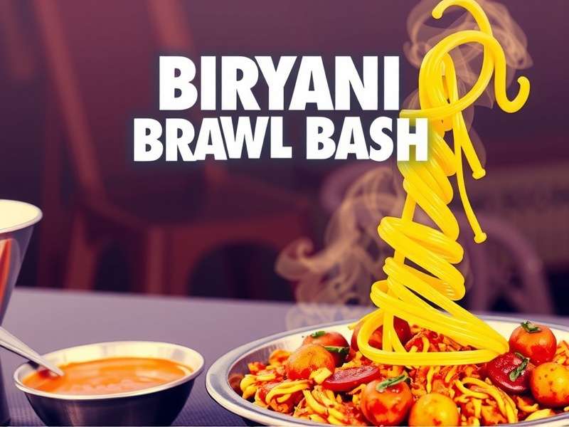 Biryani Brawl Bash Mobile Controls - Virtual Joystick and Attack Buttons